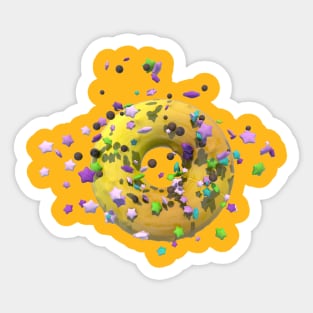 pineapple stars donut Sticker